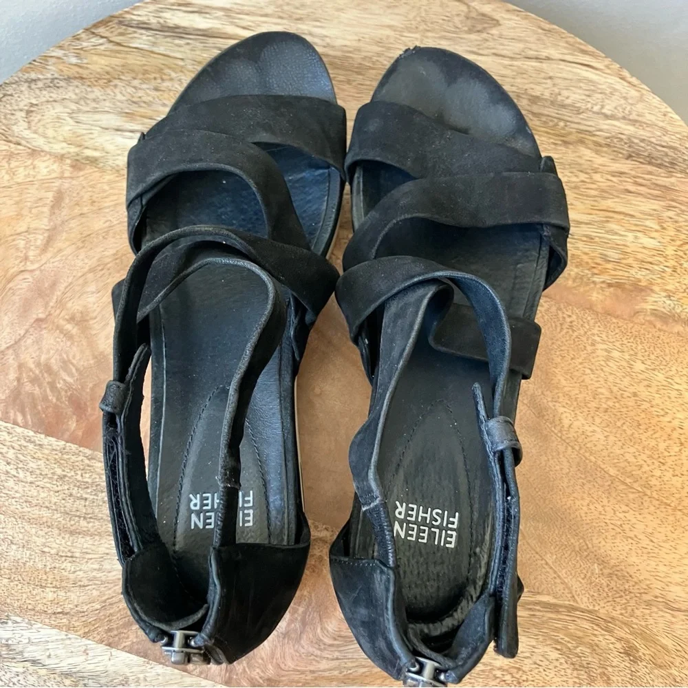 Eileen Fisher | Smart Sport Leather Strappy Sandals